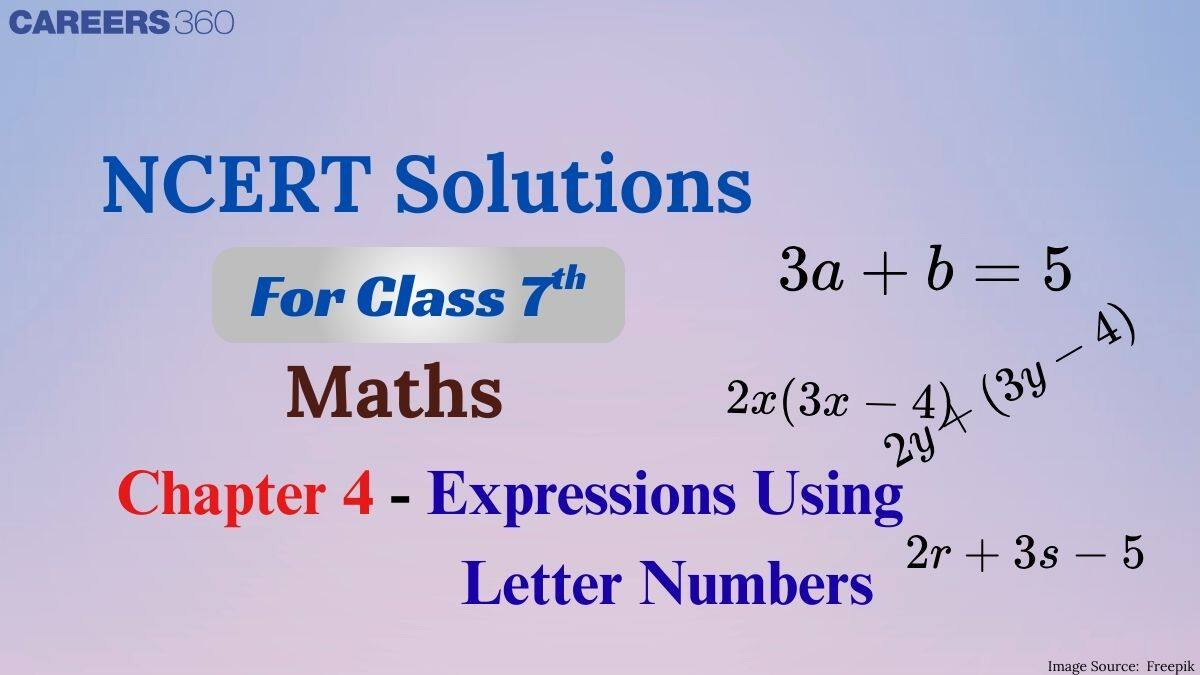NCERT Solutions for Class 7 Maths Chapter 4 Expressions Using Letter Numbers